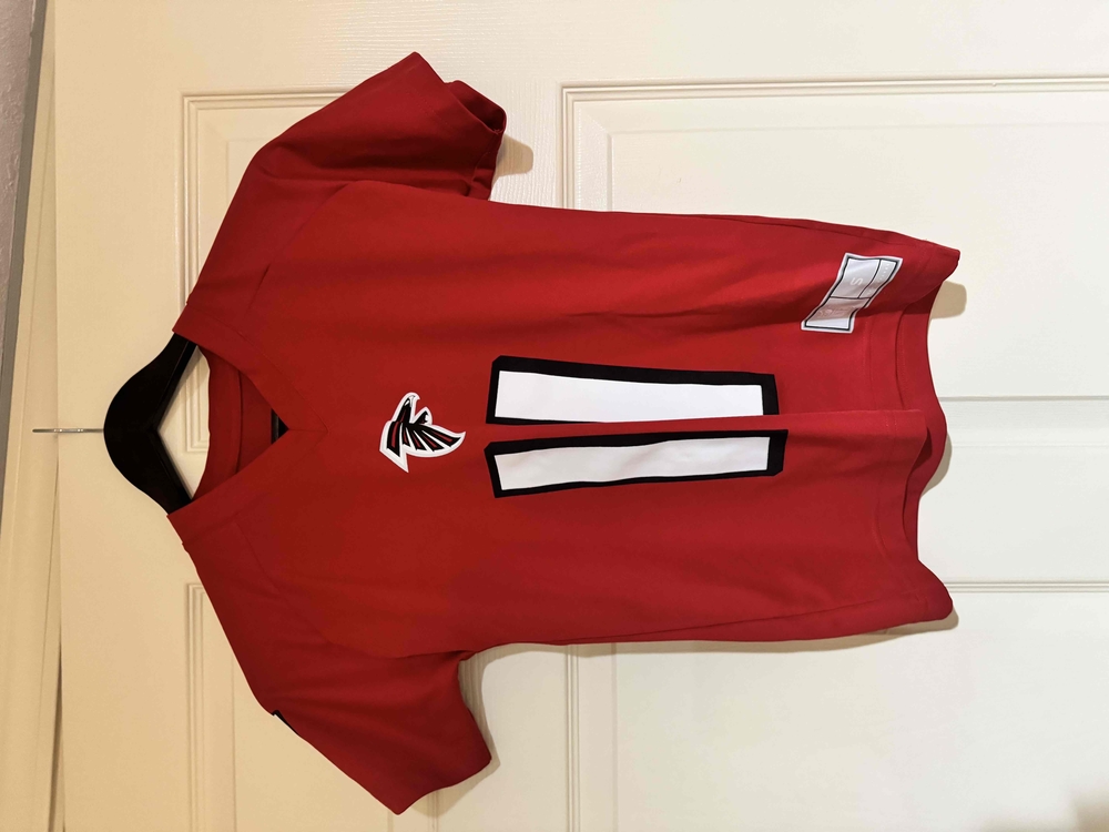 NFL Atlanta Falcons #11 Julio Jones Football Jersey Shirt Red Size Small